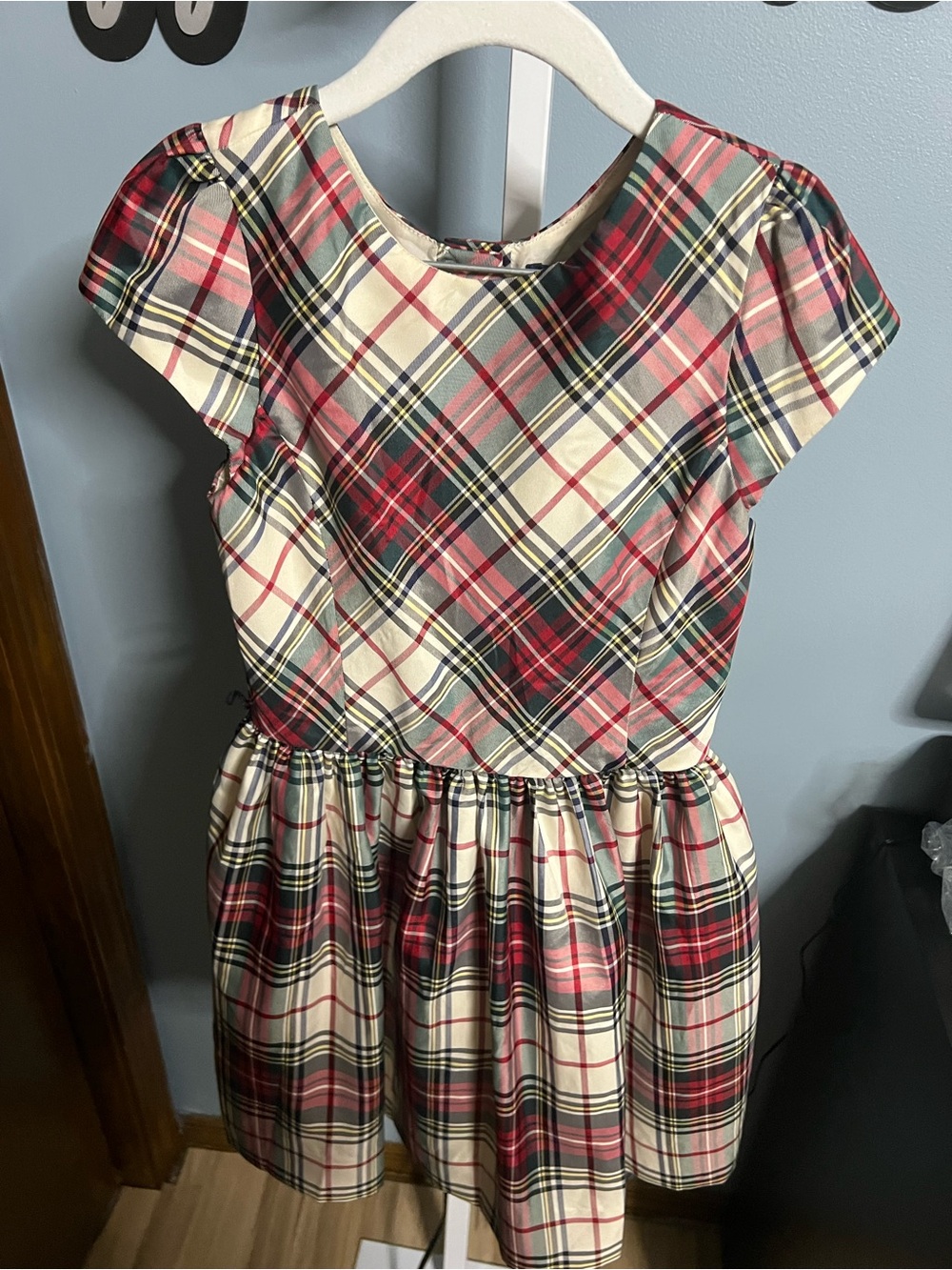Polo Ralph Lauren Holiday Plaid Short Sleeve Dress 6x NWT